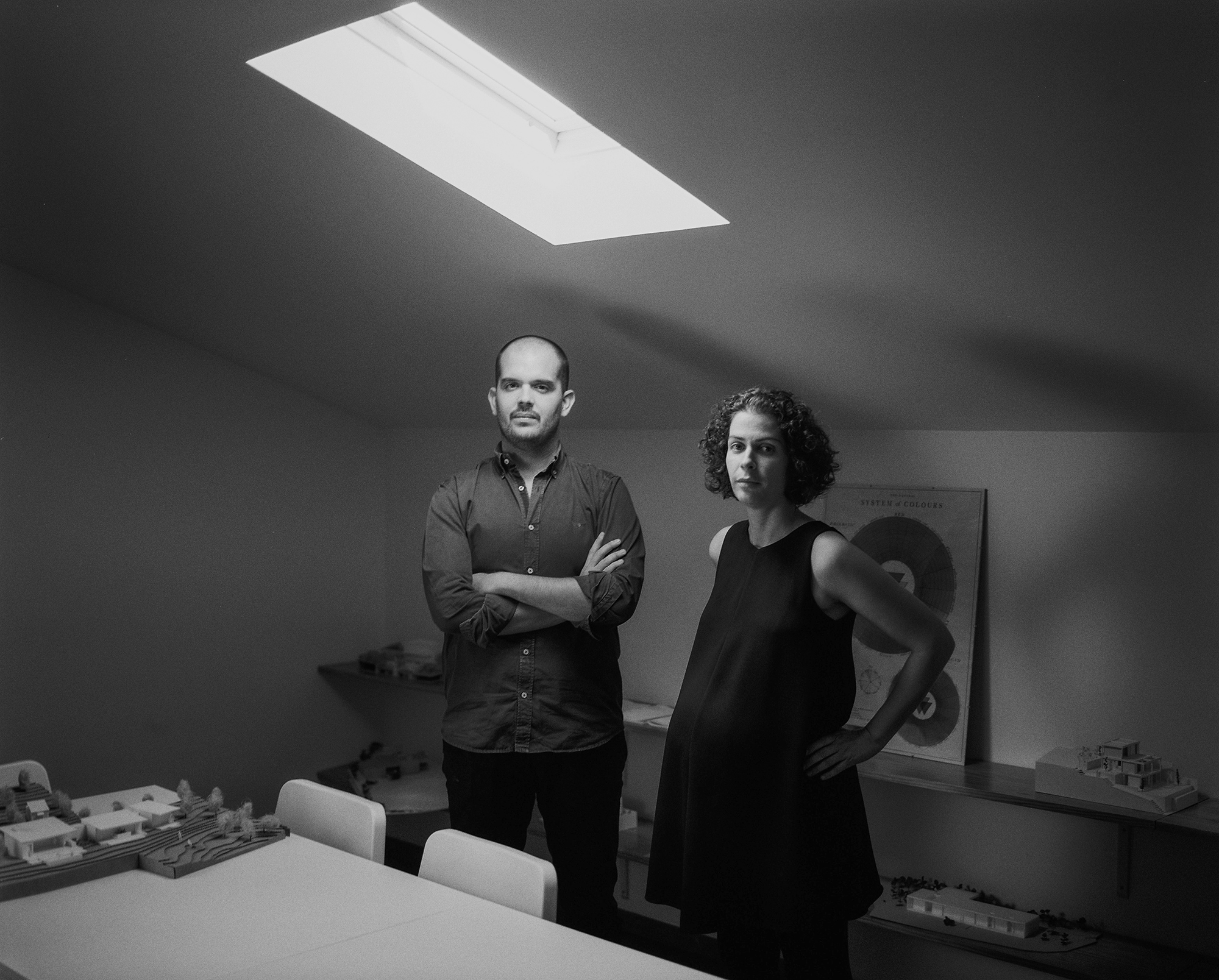Adriana Henriques e André Ferreira no atelier AA Arquitectos